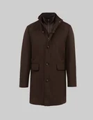 Płaszcze męskie - płaszcz pontelongo brąz - miniaturka - grafika 1