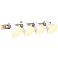 Lampy sufitowe - VidaXL Industrialna lampa ścienna, biała, 90x25 cm, E27 320516  VidaXL - miniaturka - grafika 1