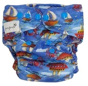 Pieluchy - Pieluszka Z Kieszonką Stateczki - miniaturka - grafika 1