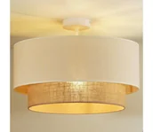 Lampy sufitowe - Duolla - Żyrandol natynkowy BOHO 1xE27/15W/230V śr. 45 cm kremowy/brązowy - miniaturka - grafika 1