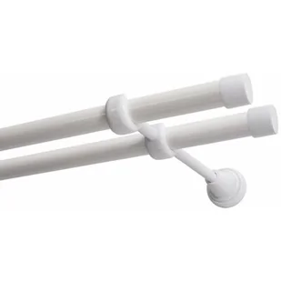 Karnisz DECASTYL Luna Podwójny 400 cm Biały - Karnisze Karnisz DECASTYL Luna Podwójny 400 cm Biały - Karnisze - miniaturka - grafika 1