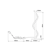 Lampy stojące - Brilliant Lampa stołowa LED Eunice, wysokość 40 cm, czarny, metal - miniaturka - grafika 1