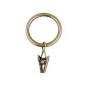 Akcesoria do wystroju okien - Kółka z żabką mosiądz antyczny 25 mm 10 sztuk Bojanek - miniaturka - grafika 1