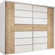 Szafy - Szafa Przesuwna 200 A18 Skąpski Meble Grafit, Grafit, 245 cm - miniaturka - grafika 1