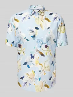 Koszule męskie - Koszula casualowa o kroju regular fit z kwiatowym wzorem - grafika 1