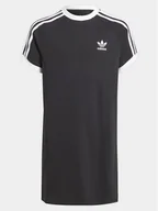 Sukienki i spódniczki dla dziewczynek - adidas Sukienka codzienna adicolor IM3902 Czarny Loose Fit - miniaturka - grafika 1