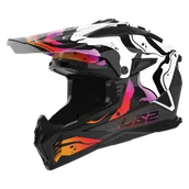 Kaski motocyklowe - Kask Cross LS2 MX708 Fast II Biały Połysk WashXXXL - miniaturka - grafika 1