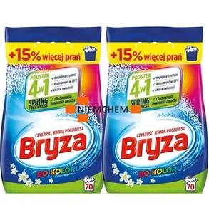 Bryza 4w1 do Koloru Spring Proszek do Prania 140pr 2 x 4,55kg - Środki do prania - miniaturka - grafika 1