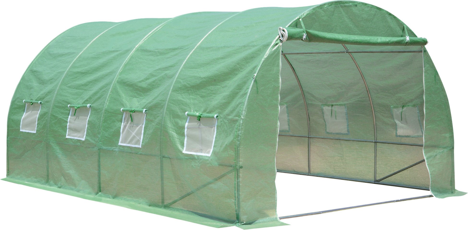 Szklarnia foliowa Zelsius (dł.) 4 x (szer.) 3 x (wys.) 2 m, wytrzymała szklarnia do pomidorów, namiot foliowy