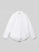 Bluzki dla dziewczynek - Bluzka koszulowa z listwą guzikową - miniaturka - grafika 1