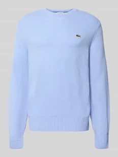 Sweter z dzianiny o kroju regular fit z czystej wełny - Swetry męskie - miniaturka - grafika 1