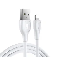 Kable USB - Remax Lesu Pro kabel przewód USB - Lightning 480 Mbps 2,1 A 1 m biały (RC-160i white) - miniaturka - grafika 1