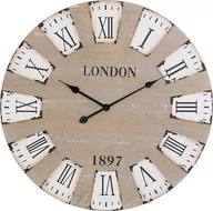 Zegary - Zegar Ścienny Drewniany London 70 cm - miniaturka - grafika 1