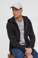 Bluzy męskie - Pepe Jeans bluza bawełniana Joe męska kolor czarny z kapturem gładka - miniaturka - grafika 1
