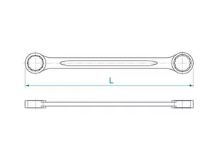 KLUCZ OCZKOWY PROSTY 25mm x 28mm King Tony - Klucze i nasadki - miniaturka - grafika 2