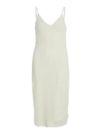 Sukienki - Vila Damska sukienka midi ramiączka, brzoza, M - miniaturka - grafika 1