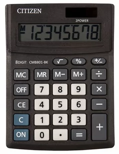 Kalkulator biurowy Citizen CMB801-BK Business Line 8-cyfrowy czarny Citizen Systems - Kalkulatory - miniaturka - grafika 2