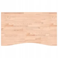 Blaty meblowe i parapety okienne - Blat do biurka, 100x(55-60)x2,5 cm, lite drewno bu - miniaturka - grafika 1