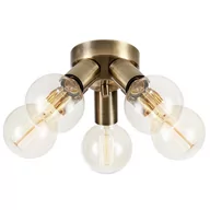 Lampy sufitowe - Ściemnialna lampa sufitowa Mazzo 108553 Markslojd 5-punktowa złota - miniaturka - grafika 1