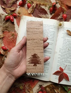 Ręcznie tkana zakładka do książek - FOL 24. - Zakładki do książek - miniaturka - grafika 1