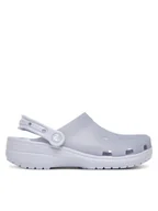 Klapki i japonki damskie - Crocs Klapki Classic Frosted Clog 210928 Fioletowy - miniaturka - grafika 1