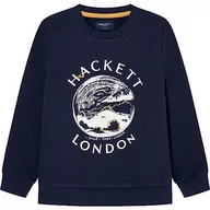 Bluzy dla chłopców - Hackett London Bluza chłopięca z grafiką, Niebieski (granatowy), 3 Lat - miniaturka - grafika 1