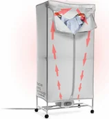 Koce - Przenośna elektryczna suszarka bębnowa z 2 wysokościami Dupledry InnovaGoods 1200 W - miniaturka - grafika 1