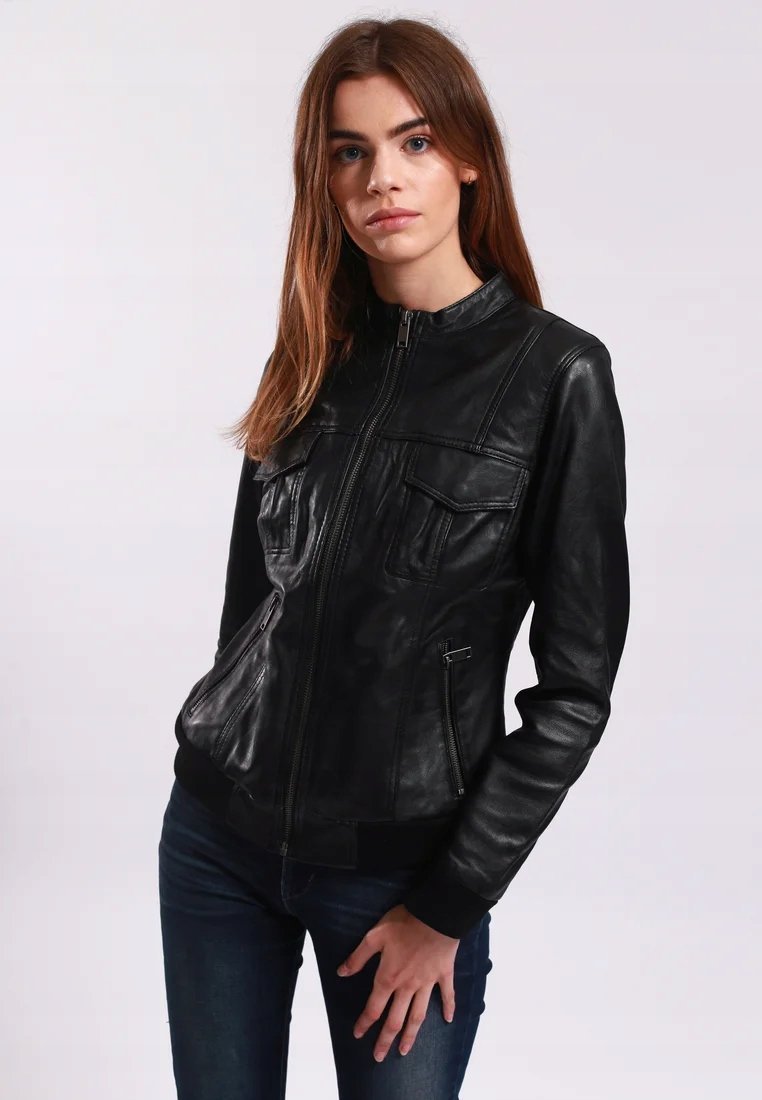 Lee Cooper kurtka damska ramoneska BINTA Kolor CZARNY Rozmiar M