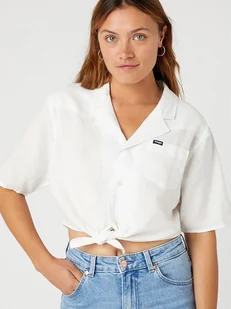 Wrangler Bluzka w kolorze białym - Bluzki damskie - miniaturka - grafika 1