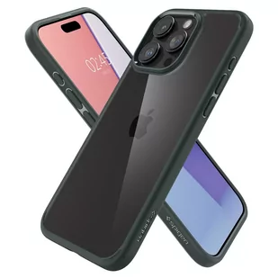 Etui Spigen Ultra Hybrid do iPhone 15 Pro Max - ciemnozielone - Etui i futerały do telefonów - miniaturka - grafika 3