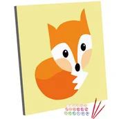 Malowanie po numerach - Zestaw do malowania po numerach, 20x20, Lis Leon - miniaturka - grafika 1