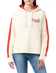 GANT Damski sweter z kapturem, Buttercream, L - Swetry damskie - miniaturka - grafika 1