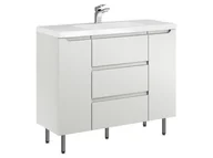 Szafki łazienkowe - Szafka Stojąca Z Umywalką ETH 100 cm D - Kaszmir Mat - miniaturka - grafika 1