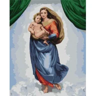Malowanie po numerach - Malowanie po numerach - Madonna Sykstyńska 40x50cm - Ideyka - miniaturka - grafika 1