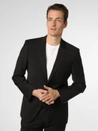 Garnitury - BOSS Męska marynarka od garnituru modułowego Mężczyźni Slim Fit wełna ze strzyży czarny jednolity, 24 - miniaturka - grafika 1