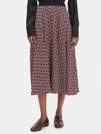 Spódnice - Tommy Hilfiger Spódnica trapezowa WW0WW49373 Bordowy Regular Fit - miniaturka - grafika 1