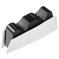 Kontrolery do Playstation - Stacja dokująca FIXED pro dva bezdrátové ovladače DualSense PlayStation 5 (FIXPS5-DCC-BW) Czarna/Biała - miniaturka - grafika 1