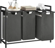 Szafki łazienkowe - Szary regał z 3 koszami na bieliznę G1-R68 - miniaturka - grafika 1