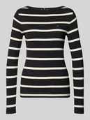 Bluzki damskie - Bluzka z długim rękawem o kroju slim fit z mieszanki wiskozy - miniaturka - grafika 1