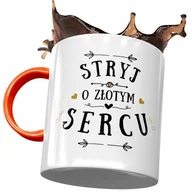 Kubki - Kubek Pomarańczowy Dla Stryja na Urodziny Prezent z Nadrukiem ze Zdjęciem + Opakowanie na prezent (wzór 04) - miniaturka - grafika 1