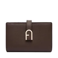 Portfele - Duży Portfel Damski Furla Flow S Compact Wallet WP00401 BX2045 CN 4284S 1007 Brązowy - miniaturka - grafika 1