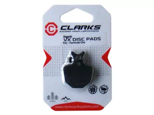 CLARK'S Klocki hamulcowe  VX833 szary / Materiał: żywiczne CLA-VX833C - Hamulce rowerowe - miniaturka - grafika 1