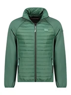 Odzież trekkingowa męska - Canadian Peak Kurtka polarowa "Touroeak" w kolorze zielonym - miniaturka - grafika 1