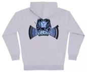 Bluzy męskie - bluza męska INDEPENDENT MANUFACTURED SPAN ZIP HOODED HEAVYWEIGHT SWEATSHIRT GREY HTHR - miniaturka - grafika 1