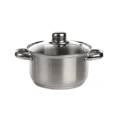 Garnki - Altom FABIO GARNEK NIERDZEWNY 16CM Z POKRYWĄ SZKLANĄ 1,9L 5902689855658 - miniaturka - grafika 1