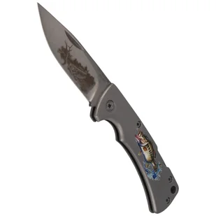 Nóż składany wędkarski motyw ryb Herbertz Solingen Stainless, Satin (585809) - Noże - miniaturka - grafika 4