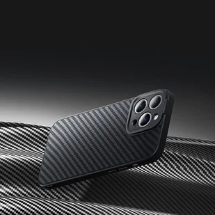 Pancerne etui iPhone 14 Pro Max kompatybilne z MagSafe szkło hartowane Baseus Synthetic Fiber - czarne - Etui i futerały do telefonów - miniaturka - grafika 10