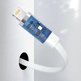 Dudao krótki kabel USB Typ C - Lightning 65 W 28 cm Power Delivery biały (L6XE white) - Kable USB - miniaturka - grafika 7