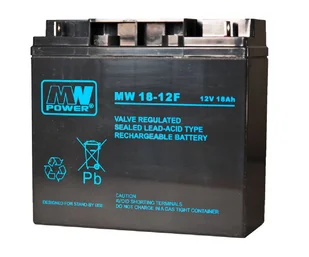 G-Tec MPL POWER ELEKTRO GT GT Akumulator MW POWER 18-12F 12V 18Ah bolt-nut M5 MW 18-12F 12AH BOLT-NUT M5 - Zasilacze awaryjne UPS - miniaturka - grafika 2
