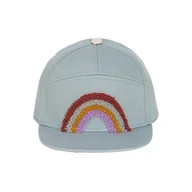 Szaliki i chustki dla dzieci - Czapka z daszkiem dziecięca Little Gang Rainbow light blue 2-6 lat - miniaturka - grafika 1